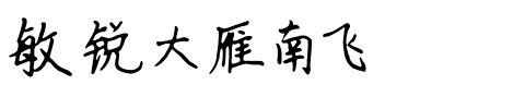 敏锐大雁南飞