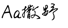 Aa撒野.ttf字体转换器图片