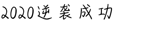 2020逆袭成功.ttf字体转换器图片