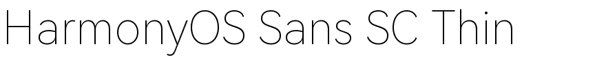 鸿蒙 Sans SC Thin.ttf字体转换器图片