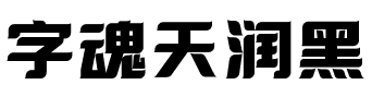 字魂天润黑.ttf字体转换器图片