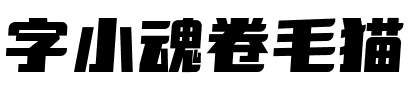 字小魂卷毛猫.ttf字体转换器图片