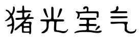 猪光宝气.ttf字体转换器图片