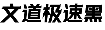 文道极速黑.ttf字体转换器图片