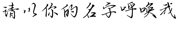 请以你的名字呼唤我.ttf字体转换器图片