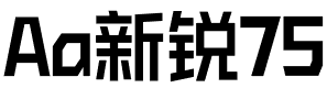 Aa新锐75.ttf字体转换器图片